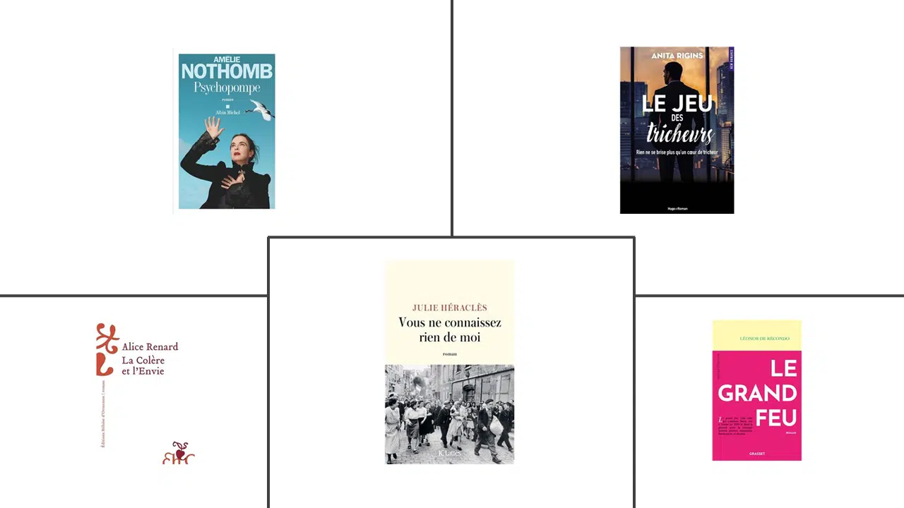 5 sorties livres du mois d'août 2023